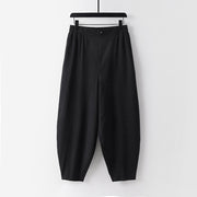 Buddha Stones 2Pcs V-Neck Cotton Half Sleeve Shirt Pants With Pockets Men's Meditation Cloth Set - image 19