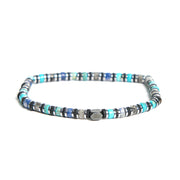 Buddha Stones Various Stones Hematite Turquoise Emperor Stone Powerful Support Bracelet - Hematite Turquoise(Wrist Circumference 15-17cm) - image 1