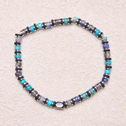 Buddha Stones Various Stones Hematite Turquoise Emperor Stone Powerful Support Bracelet - image 2
