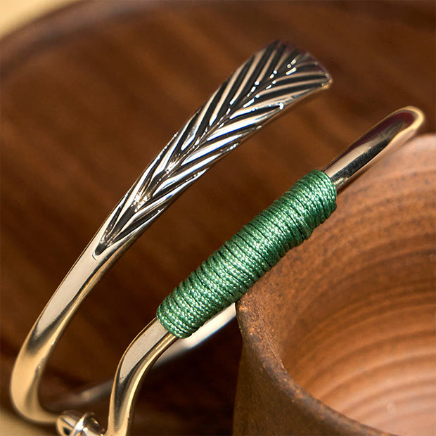 FREE Today: Luck and Healing Copper Alloy Green Bead Charm Cuff Bracelet Bangle - image 11