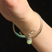 FREE Today: Luck and Healing Copper Alloy Green Bead Charm Cuff Bracelet Bangle - image 16