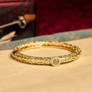 FREE Today: Luck Healing Cloud Pattern Jade Copper Bracelet Bangle 2.36 IN (60 MM) - image 2