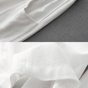 Buddha Stones Casual Pure Color Drawstring Simple Design Women's Cotton Pants With Pockets - image 13