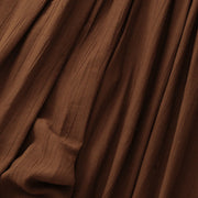 Buddha Stones Commute Plain 7-8 Length Women's Wide Leg Cotton Pants With Pockets - image 5