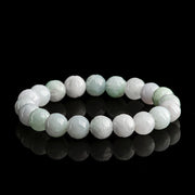 Buddha Stones Natural Jade Lotus Carving Prosperity Bracelet - Jade-10mm - image 7