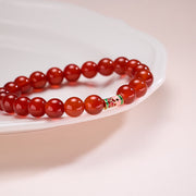 Buddha Stones Natural Red Agate Lucky Koi Fish Confidence Bracelet - image 6