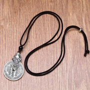 Buddha Stones Mountain Ghosts Spend Money Bagua Design Copper Pixiu Harmony Necklace Pendant - image 7