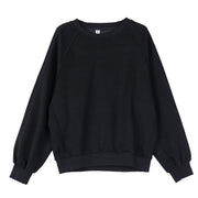 Buddha Stones Fall Plain Crew Neck Cotton Pullover Women's Sweatshirt  - image 14
