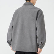 Buddha Stones Long Sleeve Frog-button Design Men's Polyester Jacket Shirt With Pockets - image 6