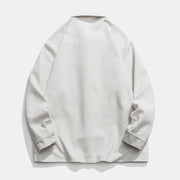 Buddha Stones Long Sleeve Frog-button Design Men's Polyester Jacket Shirt With Pockets - image 22