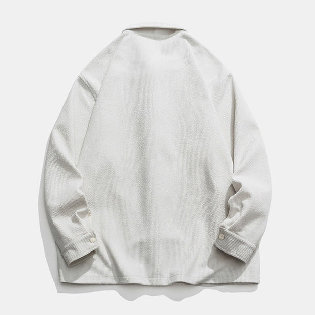 Buddha Stones Long Sleeve Frog-button Design Men's Polyester Jacket Shirt With Pockets - image 22