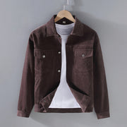 Buddha Stones Plain Long Sleeve Button Design Men's Cotton Jacket Shirt With Pockets - SaddleBrown - US/UK/AU42，EU52 (3XL) - image 10