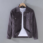 Buddha Stones Plain Long Sleeve Button Design Men's Cotton Jacket Shirt With Pockets - DimGray - US/UK/AU42，EU52 (3XL) - image 9