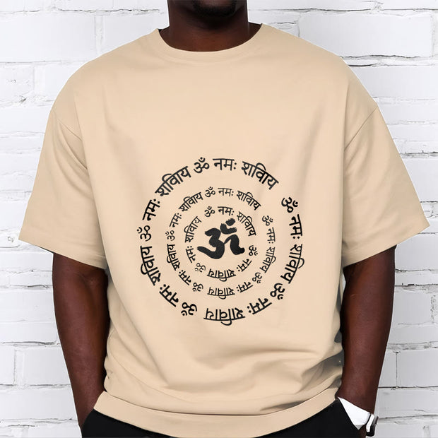 Buddha Stones OM Symbol Sanskrit Mantras Design Cotton Tee T-shirt - image 13