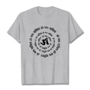 Buddha Stones OM Symbol Sanskrit Mantras Design Cotton Tee T-shirt - LightGrey - 2XL - image 20