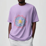 Buddha Stones Lotus-shaped Mandala OM Symbol Design Tee T-shirt - image 15