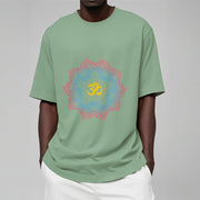 Buddha Stones Lotus-shaped Mandala OM Symbol Design Tee T-shirt - image 19