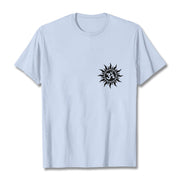 Buddha Stones Sun OM Symbol Design Tee T-shirt - LightCyan - 2XL - image 11