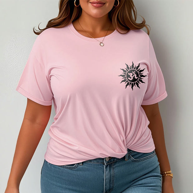 Buddha Stones Sun OM Symbol Design Tee T-shirt - image 17
