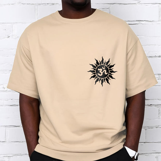 Buddha Stones Sun OM Symbol Design Tee T-shirt - image 13