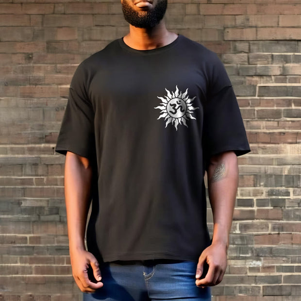 Buddha Stones Sun OM Symbol Design Tee T-shirt - image 3