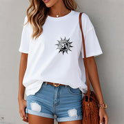 Buddha Stones Sun OM Symbol Design Tee T-shirt - image 10