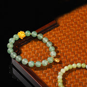 FREE Today: Luck Positivity Natural Jade Green Aventurine Gourd Fu Character Bracelet - image 16