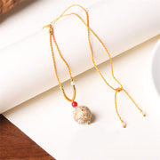FREE Today: Peace and Calm Ebony Wood Venus Aurora Bead Lacquer Craft Necklace Pendant - Beige(Random Beige) - image 6