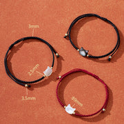 FREE Today: Luck Connection Faceless Cat Head Red String Shell Bracelet - image 9