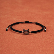 FREE Today: Luck Connection Faceless Cat Head Red String Shell Bracelet - image 2