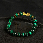 Buddha Stones Various Color Tiger Eye Beads Spacer Beads Pixiu Wealth Courage Bracelet - image 2