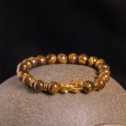 Buddha Stones Various Color Tiger Eye Beads Spacer Beads Pixiu Wealth Courage Bracelet - image 18
