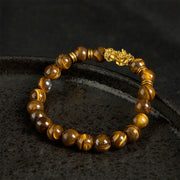 Buddha Stones Various Color Tiger Eye Beads Spacer Beads Pixiu Wealth Courage Bracelet - image 17