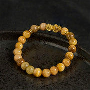 Buddha Stones Various Color Tiger Eye Beads Spacer Beads Pixiu Wealth Courage Bracelet - image 8