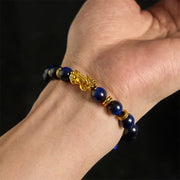 Buddha Stones Various Color Tiger Eye Beads Spacer Beads Pixiu Wealth Courage Bracelet - image 14
