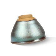 Buddha Stones Handmade Chinese Jianzhan Lotus Flower Blue Purple Ceramic Teacup Kung Fu Tea Cup 150ml - image 10