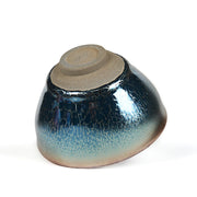 Buddha Stones Handmade Chinese Jianzhan Lotus Blue Ceramic Teacup Kung Fu Tea Cup 150ml - image 10