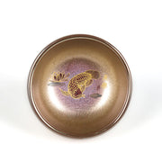 Buddha Stones Handmade Chinese Jianzhan Koi Fish Lotus Leaf Ceramic Teacup Kung Fu Tea Cup 150ml - image 6