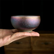 Buddha Stones Handmade Chinese Jianzhan Koi Fish Lotus Leaf Ceramic Teacup Kung Fu Tea Cup 150ml - image 23