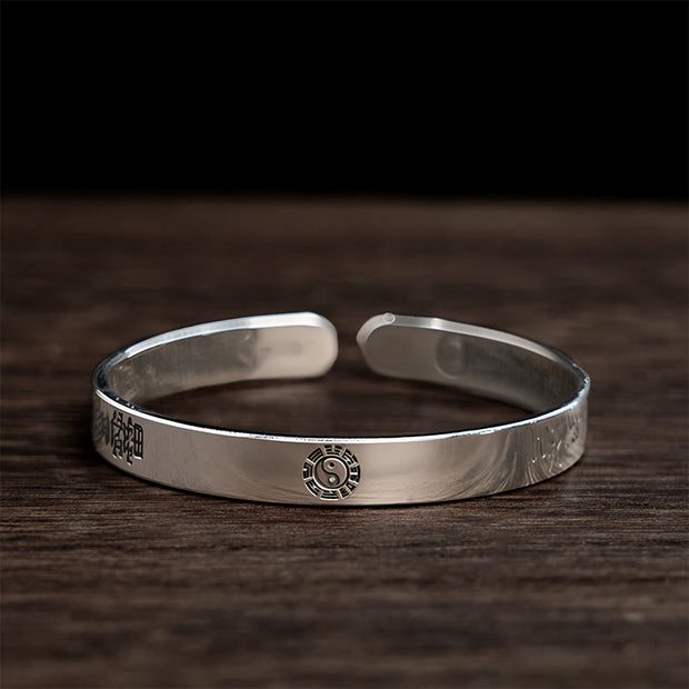 FREE Today: Wealth and Luck Bagua Mantra Symbol Copper Plated Silver Bracelet Bangle - Copper(Wrist Circumference: 16-22cm) - image 1