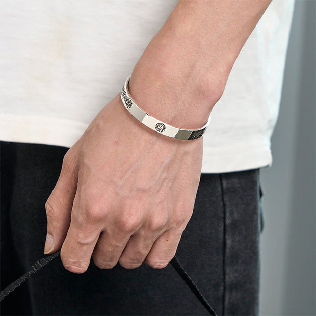 FREE Today: Wealth and Luck Bagua Mantra Symbol Copper Plated Silver Bracelet Bangle - image 10