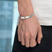 FREE Today: Wealth and Luck Bagua Mantra Symbol Copper Plated Silver Bracelet Bangle - image 9