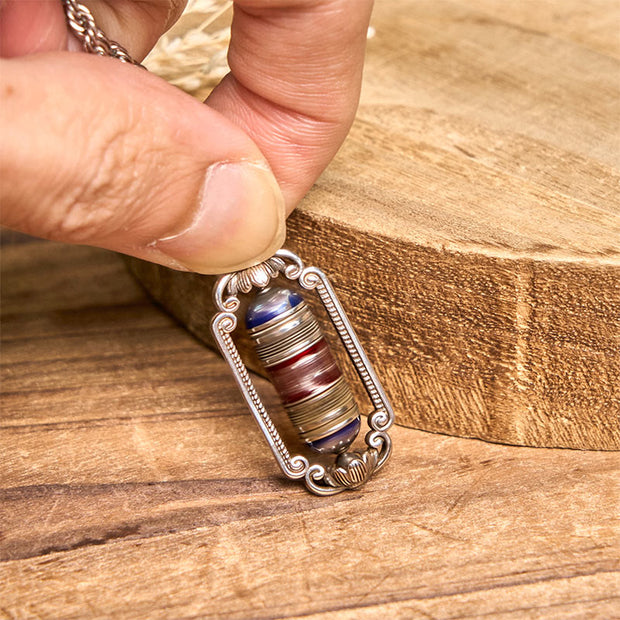 FREE Today: Focus and Peace Om Mani Padme Hum Prayer Wheel Copper Necklace Pendant - image 10