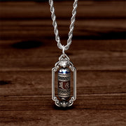 Buddha Stones Vintage Om Mani Padme Hum Prayer Wheel Copper Luck Pendant - image 3