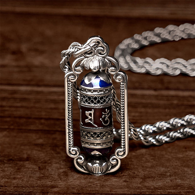 FREE Today: Focus and Peace Om Mani Padme Hum Prayer Wheel Copper Necklace Pendant - image 13