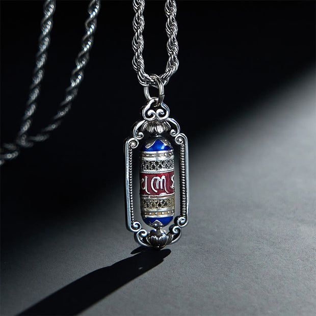 FREE Today: Focus and Peace Om Mani Padme Hum Prayer Wheel Copper Necklace Pendant - Copper(Wealth ♥ Luck) - image 1