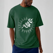 Buddha Stones Casual Om Symbol Trident Radiant Lines Pattern Cotton Tee T-shirt - image 12