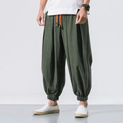 Buddha Stones Casual Sports Men's Solid Color Cotton Drawstring Pants With Pockets - image 25