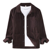 Buddha Stones Fall Vintage Lapel Design Long Sleeve Button Men's Cotton Jacket With Pockets - image 9