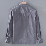 Buddha Stones Fall Vintage Lapel Design Long Sleeve Button Men's Cotton Jacket With Pockets - image 2
